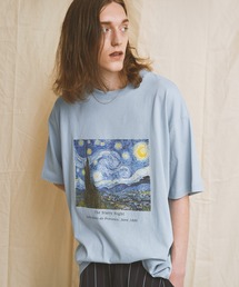 ART×EMMA CLOTHES別注 アート転写プリントビッグシルエット半袖カットソー バックプリント グラフィック カットソー