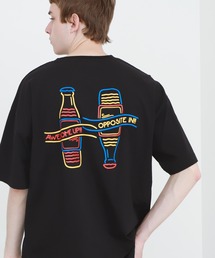 ART×EMMA CLOTHES別注 アート転写プリントビッグシルエット半袖カットソー バックプリント グラフィック カットソー