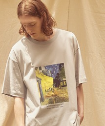 EMMA CLOTHES | ART×EMMA CLOTHES別注 アート転写プリントビッグシルエット半袖カットソー バックプリント グラフィック カットソー(Tシャツ/カットソー)