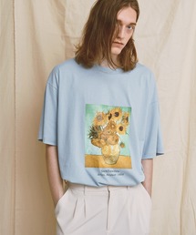 EMMA CLOTHES | ART×EMMA CLOTHES別注 アート転写プリントビックシルエット半袖カットソー バックプリント グラフィック カットソー(Tシャツ/カットソー)