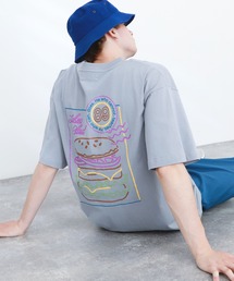 ART×EMMA CLOTHES別注 アート転写プリントビッグシルエット半袖カットソー バックプリント グラフィック カットソー