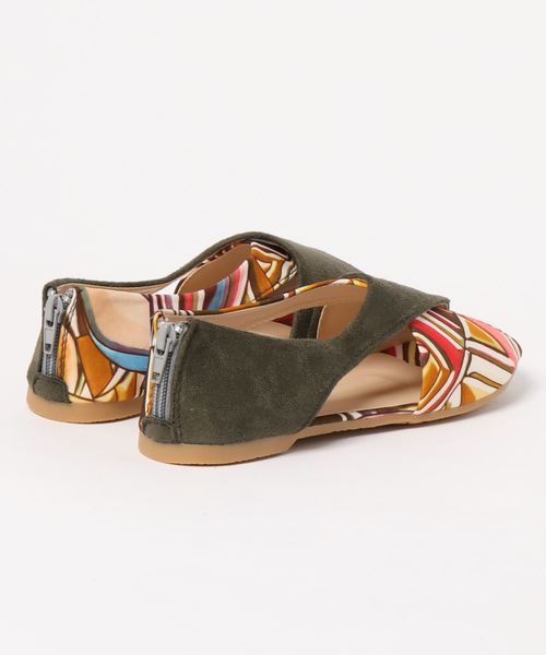 チャイハネ（チャイハネ）の「【チャイハネ】レトロモダンオープントゥパンプス（パンプス・レディース・ブラック/ベージュ/ブラウン/カーキ・MEDIUM/LARGE）」の6枚目の写真