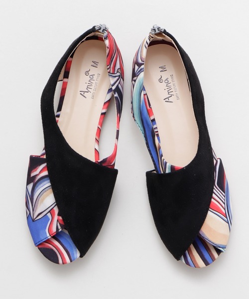 チャイハネ（チャイハネ）の「【チャイハネ】レトロモダンオープントゥパンプス（パンプス・レディース・ブラック/ベージュ/ブラウン/カーキ・MEDIUM/LARGE）」の13枚目の写真