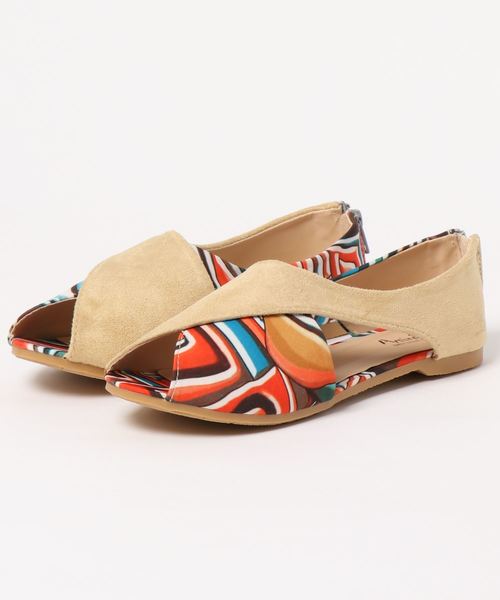 チャイハネ（チャイハネ）の「【チャイハネ】レトロモダンオープントゥパンプス（パンプス・レディース・ブラック/ベージュ/ブラウン/カーキ・MEDIUM/LARGE）」の21枚目の写真