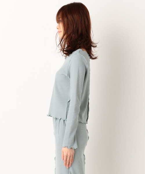 archives（アルシーヴ）の「【setupにも】アウトメローワッフルロンTEE（Tシャツ/カットソー・レディース・オフホワイト/ブラウン/グリーン・MEDIUM）」の17枚目の写真