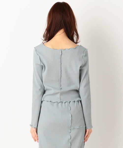 archives（アルシーヴ）の「【setupにも】アウトメローワッフルロンTEE（Tシャツ/カットソー・レディース・オフホワイト/ブラウン/グリーン・MEDIUM）」の18枚目の写真