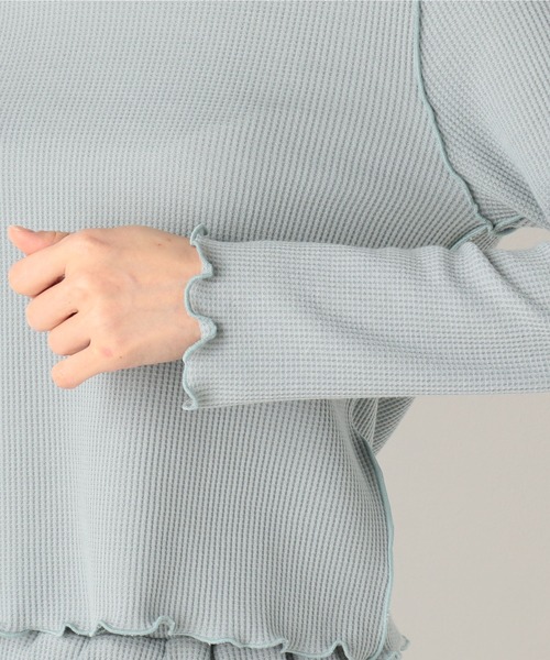 archives（アルシーヴ）の「【setupにも】アウトメローワッフルロンTEE（Tシャツ/カットソー・レディース・オフホワイト/ブラウン/グリーン・MEDIUM）」の20枚目の写真