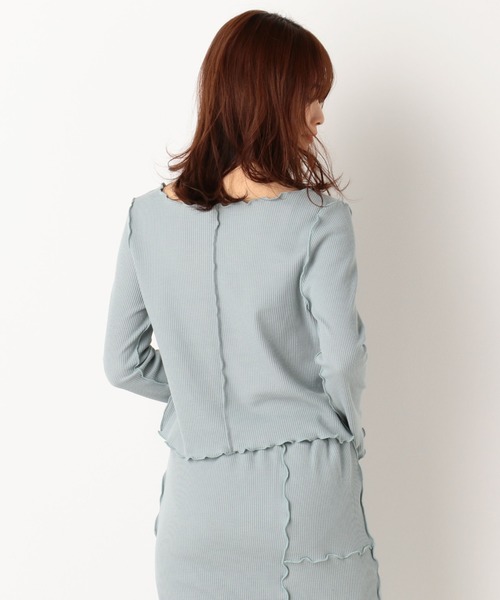 archives（アルシーヴ）の「【setupにも】アウトメローワッフルロンTEE（Tシャツ/カットソー・レディース・オフホワイト/ブラウン/グリーン・MEDIUM）」の16枚目の写真