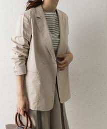 URBAN RESEARCH DOORS | コットンリネンストレッチWジャケット(その他アウター)