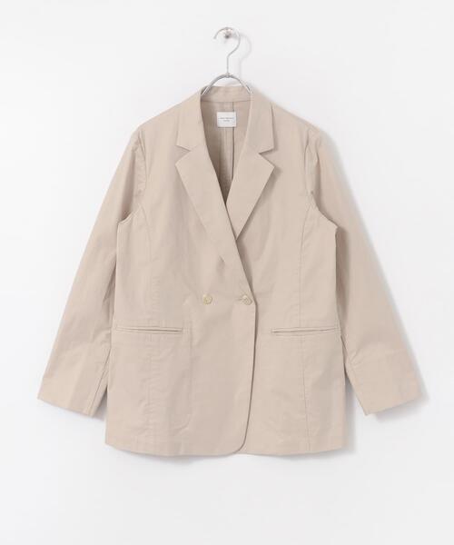 URBAN RESEARCH DOORS（アーバンリサーチドアーズ）の「コットンリネンストレッチWジャケット（その他アウター・レディース・ライトベージュ/チャコールグレー・ONE）」の11枚目の写真