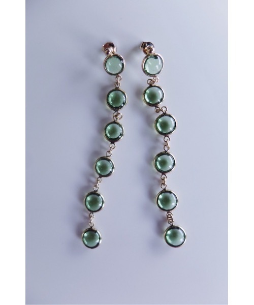 JUNCO Paris(ジュンコパリ)の「CAT EYES PIERCE(ピアス(両耳用))」|グリーン