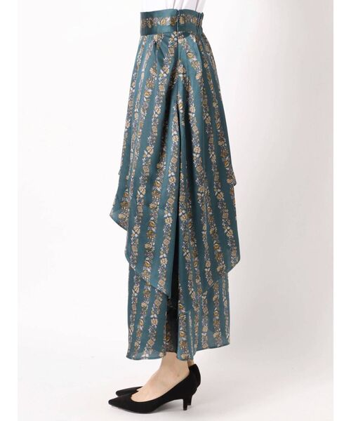 dazzlin（ダズリン）の「オリエンタルアートスカート（スカート・レディース・アイボリー/ブラック/ブルー・FREE）」の6枚目の写真