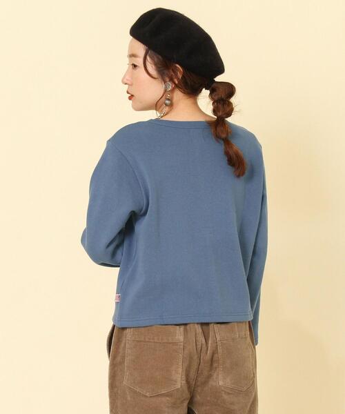 coen（コーエン）の「USAコットン裏起毛スウェットカーディガン#（カーディガン/ボレロ・レディース・コバルトブルー/ベージュ/グレー/ブラック・FREE）」の20枚目の写真