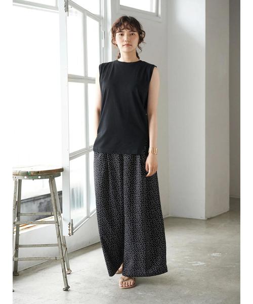 AMERICAN HOLIC(アメリカンホリック)の「センタータックリラックスワイドパンツ1 *(その他パンツ・レディース・ドット/ブラック/その他14・M/L)」の17枚目の写真