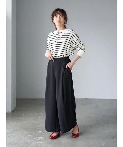 AMERICAN HOLIC(アメリカンホリック)の「センタータックリラックスワイドパンツ1 *(その他パンツ・レディース・ドット/ブラック/その他14・M/L)」の22枚目の写真