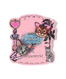 マミタス　猫ちゃんのブレスレットとピアスセット マミタス猫ちゃんのブレスレットとピアスセット