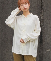 tiptop（ティップトップ）の「チャイナロングスリーブBIGシャツ（シャツ/ブラウス）」