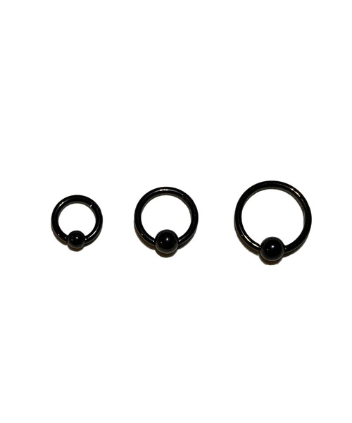 MORPH(モルフ)の「MORPH モルフ CBR クリッカー ボディーピアス 16ゲージ 6mm~10mm(ピアス(片耳用)・メンズ・ブラック・6/8/10)」の6枚目の写真