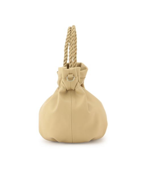 ROPE' PICNIC(ロペピクニック)の「ツイストハンドルシャーリングラウンドトート&ショルダーバッグ(ショルダーバッグ・レディース・ブラック/ベージュ系その他・FREE)」の6枚目の写真