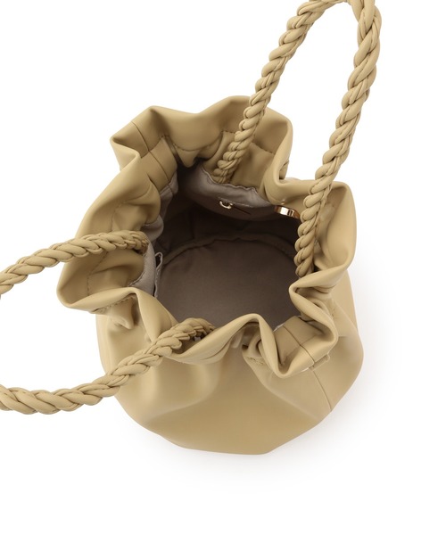 ROPE' PICNIC(ロペピクニック)の「ツイストハンドルシャーリングラウンドトート&ショルダーバッグ(ショルダーバッグ・レディース・ブラック/ベージュ系その他・FREE)」の9枚目の写真