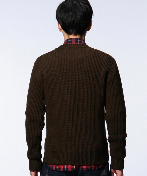 UNITED ARROWS(ユナイテッドアローズ)の「UAB ウールモヘアシルク ミドルゲージ クルーネック◆(ニット/セーター・メンズ・ネイビー/ホワイト/オリーブ/ロイヤルブルー・X-LARGE/SMALL/LARGE/MEDIUM/X-SMALL)」の7枚目の写真