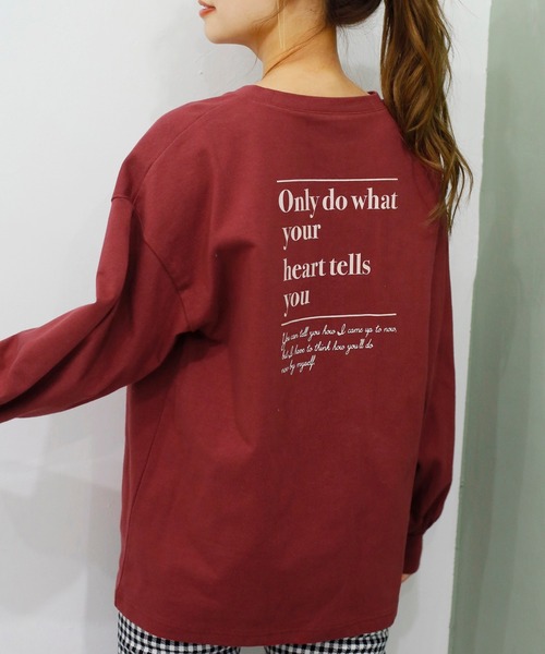 one after another NICE CLAUP（ワンアフターアナザーナイスクラップ）の「プリントアソートスウェット（Tシャツ/カットソー・レディース・ピンク/レッド/オフホワイト/ブラック・FREE）」の2枚目の写真