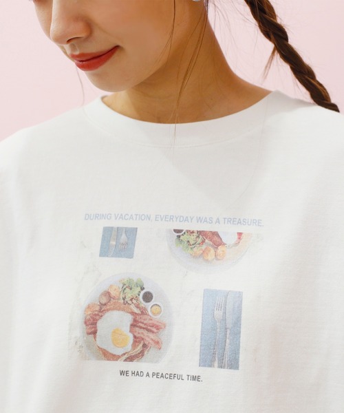 one after another NICE CLAUP（ワンアフターアナザーナイスクラップ）の「プリントアソートスウェット（Tシャツ/カットソー・レディース・ピンク/レッド/オフホワイト/ブラック・FREE）」の15枚目の写真
