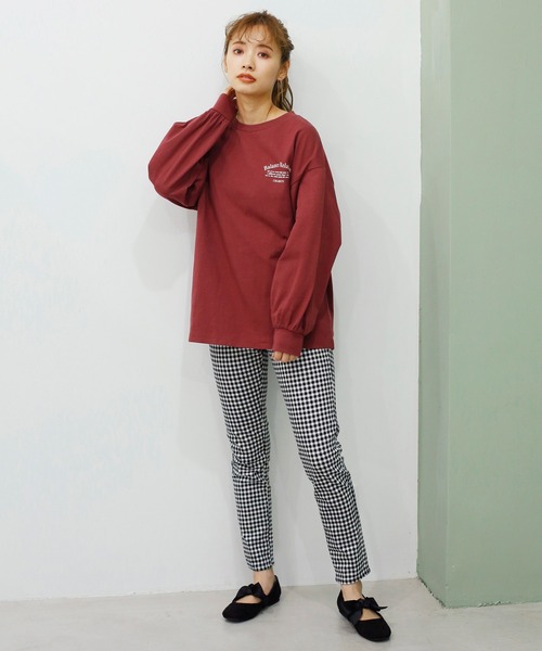 one after another NICE CLAUP（ワンアフターアナザーナイスクラップ）の「プリントアソートスウェット（Tシャツ/カットソー・レディース・ピンク/レッド/オフホワイト/ブラック・FREE）」の16枚目の写真