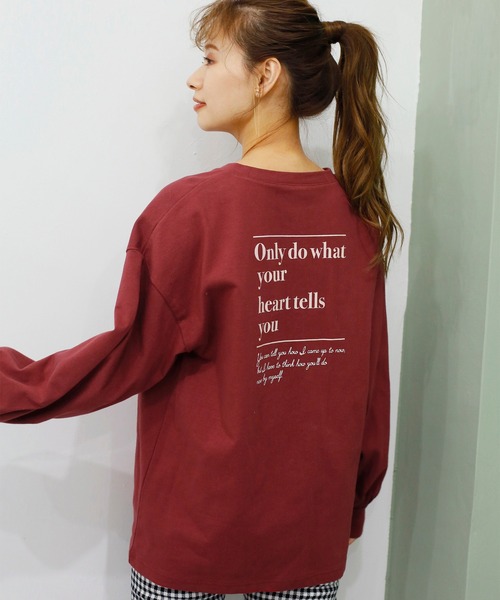 one after another NICE CLAUP（ワンアフターアナザーナイスクラップ）の「プリントアソートスウェット（Tシャツ/カットソー・レディース・ピンク/レッド/オフホワイト/ブラック・FREE）」の19枚目の写真