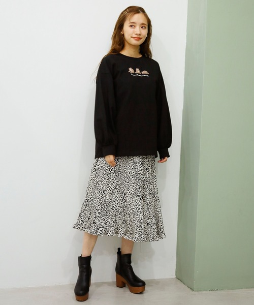 one after another NICE CLAUP（ワンアフターアナザーナイスクラップ）の「プリントアソートスウェット（Tシャツ/カットソー・レディース・ピンク/レッド/オフホワイト/ブラック・FREE）」の21枚目の写真