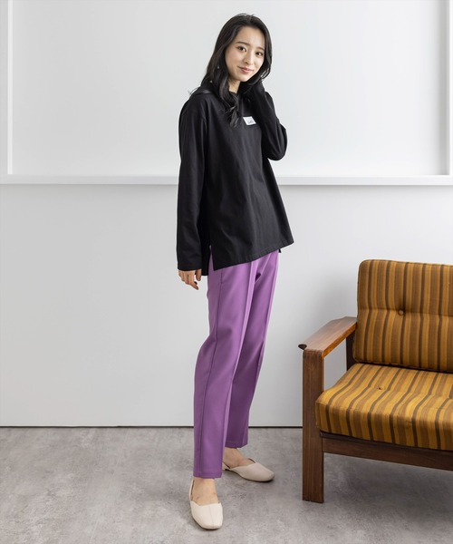 【WEB限定】ストレッチセンタープレステーパードパンツ/スラックス