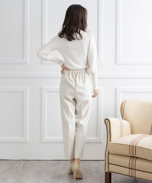 【WEB限定】ストレッチセンタープレステーパードパンツ/スラックス