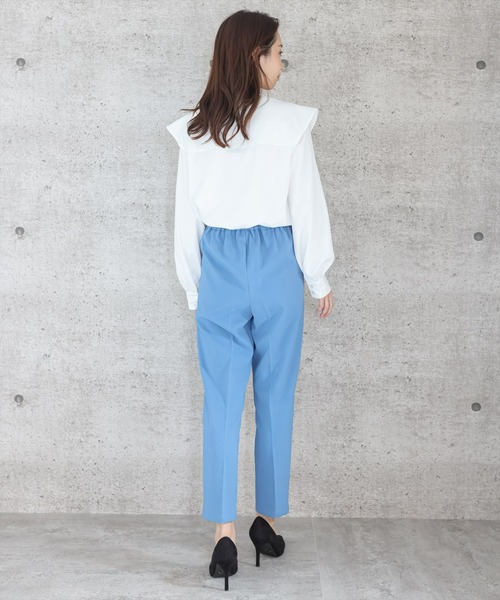 【WEB限定】ストレッチセンタープレステーパードパンツ/スラックス