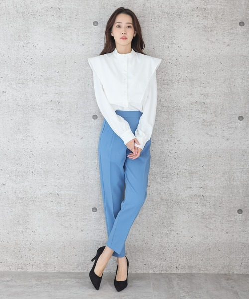 【WEB限定】ストレッチセンタープレステーパードパンツ/スラックス