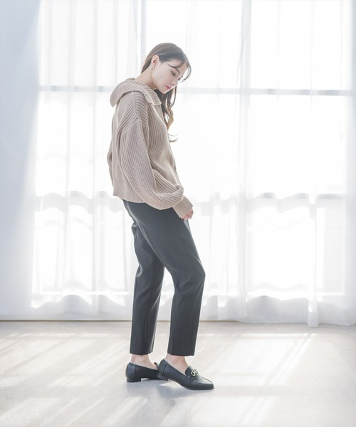 【WEB限定】ストレッチセンタープレステーパードパンツ/スラックス