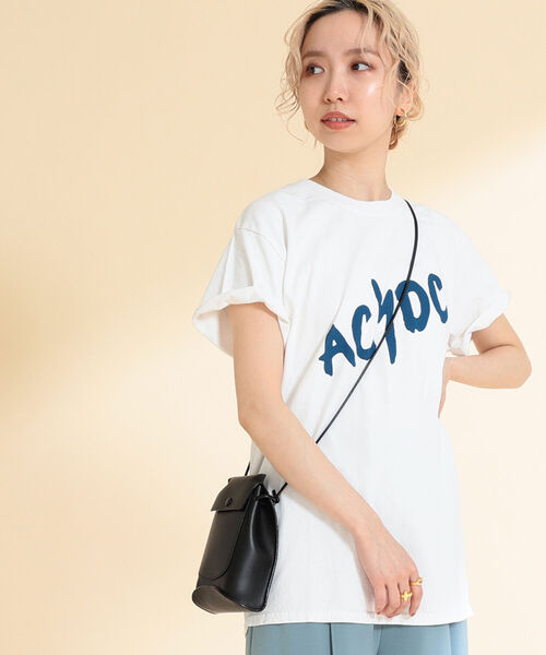 Ray BEAMS（レイビームス）の「GOOD ROCK SPEED / AC/DC 08-09 Tシャツ（Tシャツ/カットソー・レディース・ホワイト・ONE SIZE）」の2枚目の写真