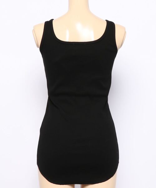 eversince（エバーシンス）の「【ペールトーン】スクエアネック・リブタンクトップ（タンクトップ・レディース・ブラック/グリーン/グレイッシュベージュ/アイボリー/オフホワイト/ピンク・M/L）」の14枚目の写真