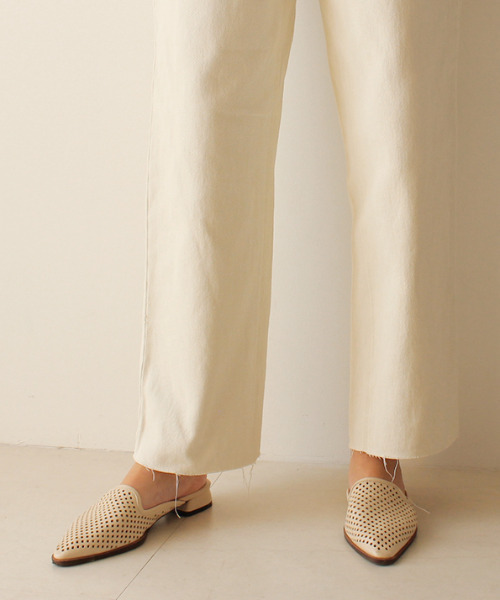 MODE ROBE（モードローブ）の「ストレートデニムパンツ（デニムパンツ・レディース・ブルー/ライトグレー/ホワイト/ライトブルー・M/S）」の22枚目の写真