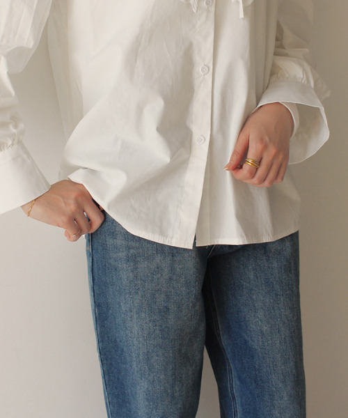 MODE ROBE（モードローブ）の「ストレートデニムパンツ（デニムパンツ・レディース・ブルー/ライトグレー/ホワイト/ライトブルー・M/S）」の16枚目の写真