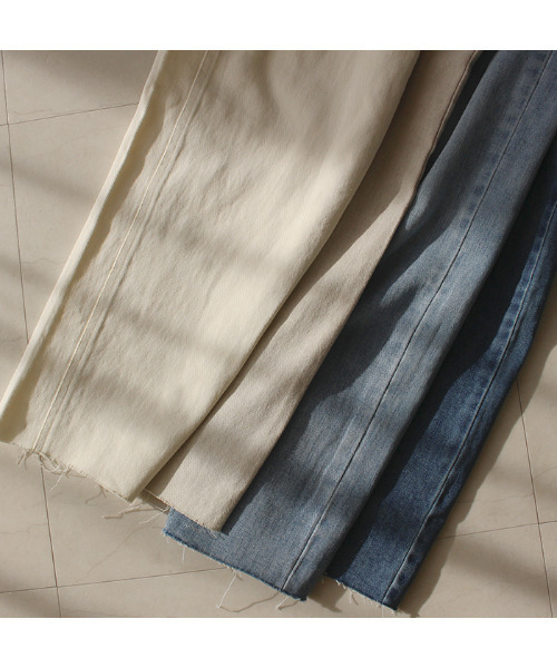 MODE ROBE（モードローブ）の「ストレートデニムパンツ（デニムパンツ・レディース・ブルー/ライトグレー/ホワイト/ライトブルー・M/S）」の21枚目の写真