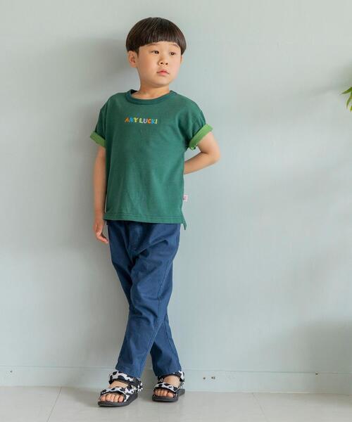 coen(コーエン)の「【coen キッズ/ジュニア】ウエストリブパンツ(その他パンツ・キッズ・ホワイト/ネイビー・110/130/150/100/140/120)」の4枚目の写真