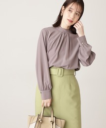 N.（N. Natural Beauty Basic） | ◆フハクキリカエバックシャーリングブラウス(シャツ/ブラウス)