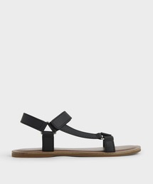 アシンメトリック フラットサンダル / Asymmetric Flat Sandals