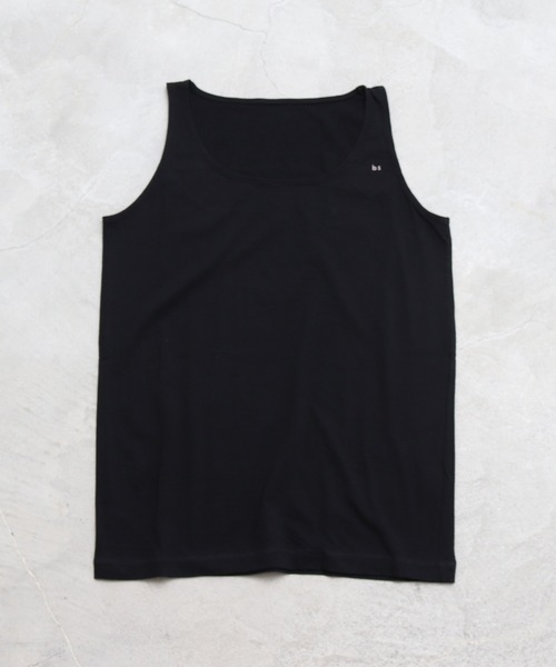 bulle de savon(ビュルデサボン)の「●"bs"ロゴ刺繍 タンクトップ(タンクトップ・レディース・キナリ/ブラック/グレー・FREE)」の3枚目の写真