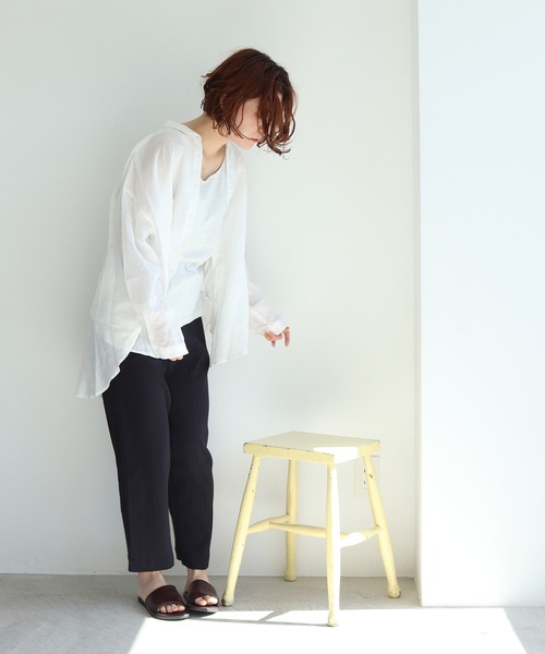 bulle de savon(ビュルデサボン)の「●"bs"ロゴ刺繍 タンクトップ(タンクトップ・レディース・キナリ/ブラック/グレー・FREE)」の14枚目の写真