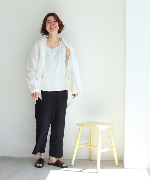 bulle de savon(ビュルデサボン)の「●"bs"ロゴ刺繍 タンクトップ(タンクトップ・レディース・キナリ/ブラック/グレー・FREE)」の8枚目の写真