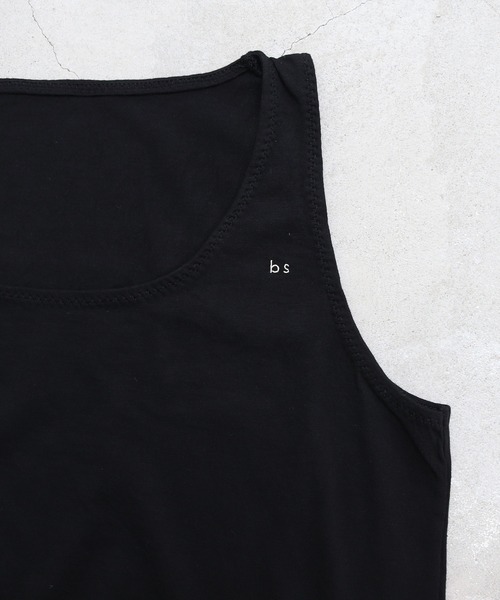 bulle de savon(ビュルデサボン)の「●"bs"ロゴ刺繍 タンクトップ(タンクトップ・レディース・キナリ/ブラック/グレー・FREE)」の16枚目の写真