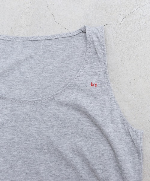 bulle de savon(ビュルデサボン)の「●"bs"ロゴ刺繍 タンクトップ(タンクトップ・レディース・キナリ/ブラック/グレー・FREE)」の15枚目の写真