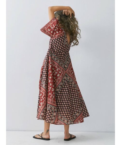 Ungrid（アングリッド）の「エスニックデザインワンピース（ワンピース・レディース・レッド/イエロー・FREE）」の7枚目の写真