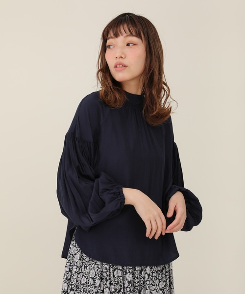 sakishimatokyo(サキシマトーキョー)の「【ZOZO限定】サキシマamp「バルーンデザインブラウス/シアーブラウス」(シャツ/ブラウス・レディース・ネイビー/グレー/ホワイト系その他/グリーン・FREE)」の18枚目の写真